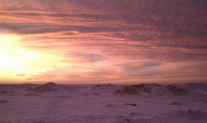 Setting Sun Over Grand Haven