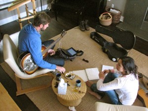 Arranging Session Angela Josephine and Chris Bathgate
