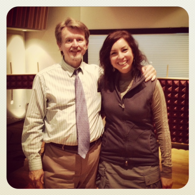 Angela Josephine with Morning Edition Host Brad Aspey, IPR