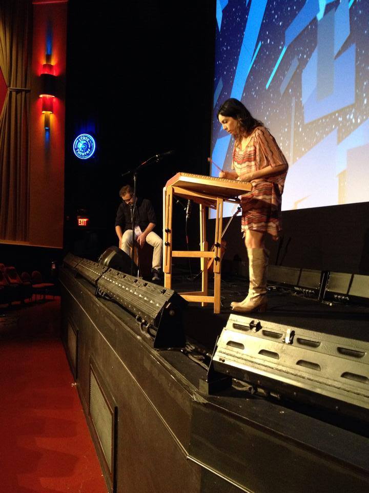 Angela Josephine plays hammered dulcimer at The State Theatre for TCFF