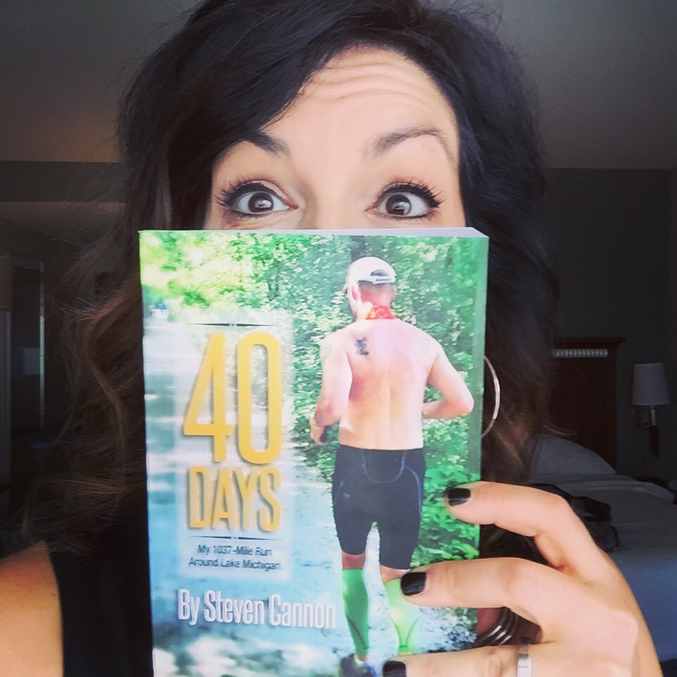 Angela Josephine with Steve Cannon's Book 40 Days